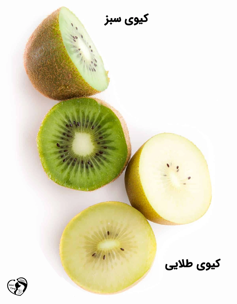 Green and Gold Kiwi طرز تهیه پوره کیوی برای نوزادان و کودکان
