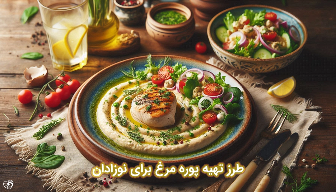پوره مرغ برای نوزادان طرز تهیه پوره مرغ برای نوزادان