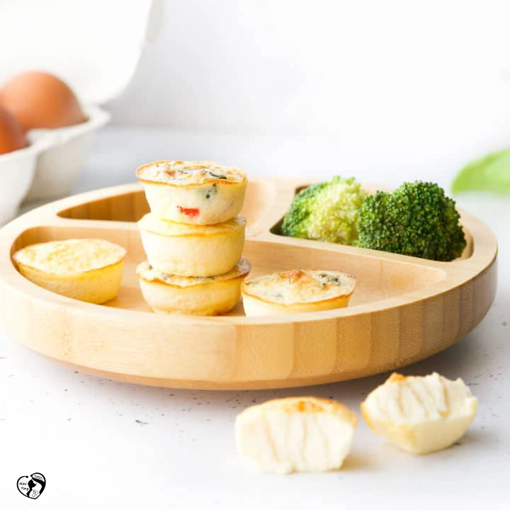 مافین تخم مرغ و پنیر کاتیج برای کودکان