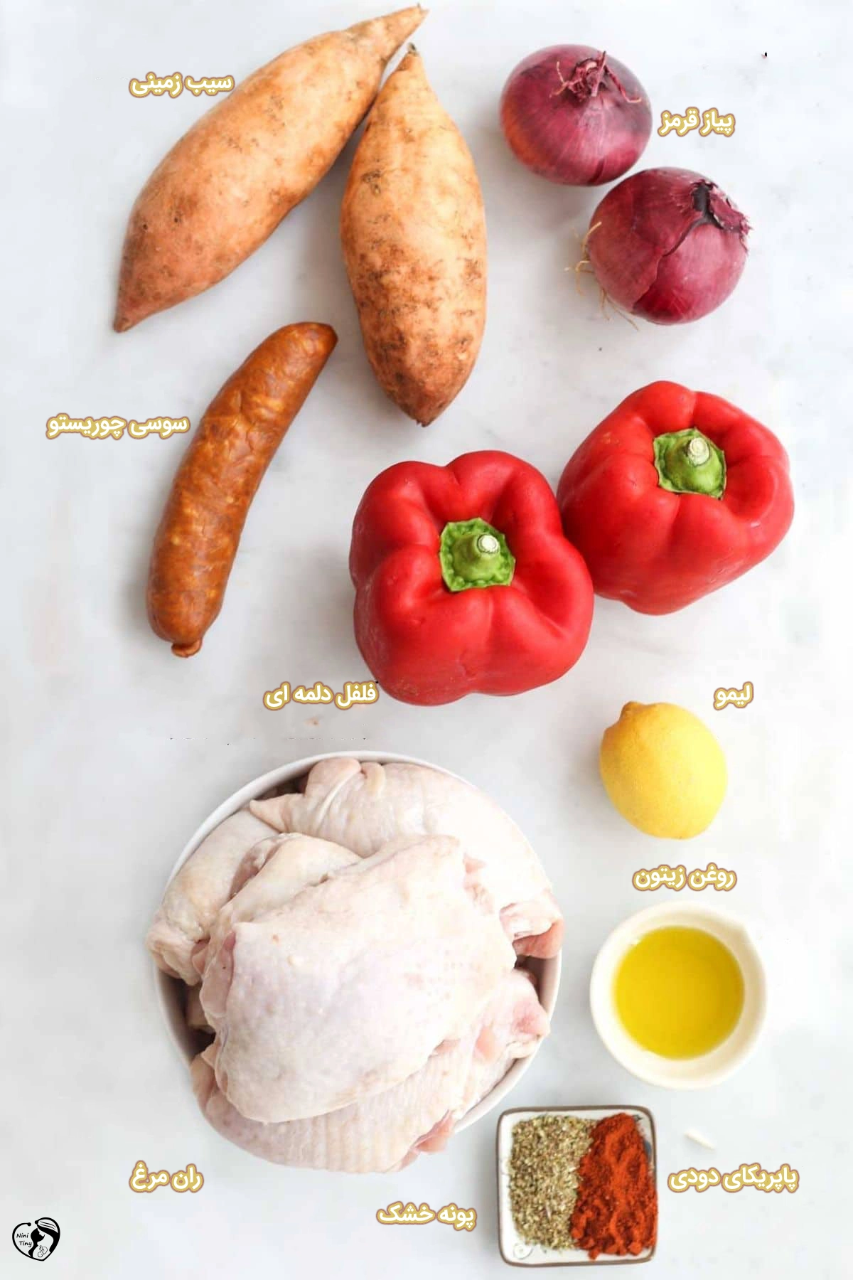 سینی مرغ و سوسیس برای کودکان