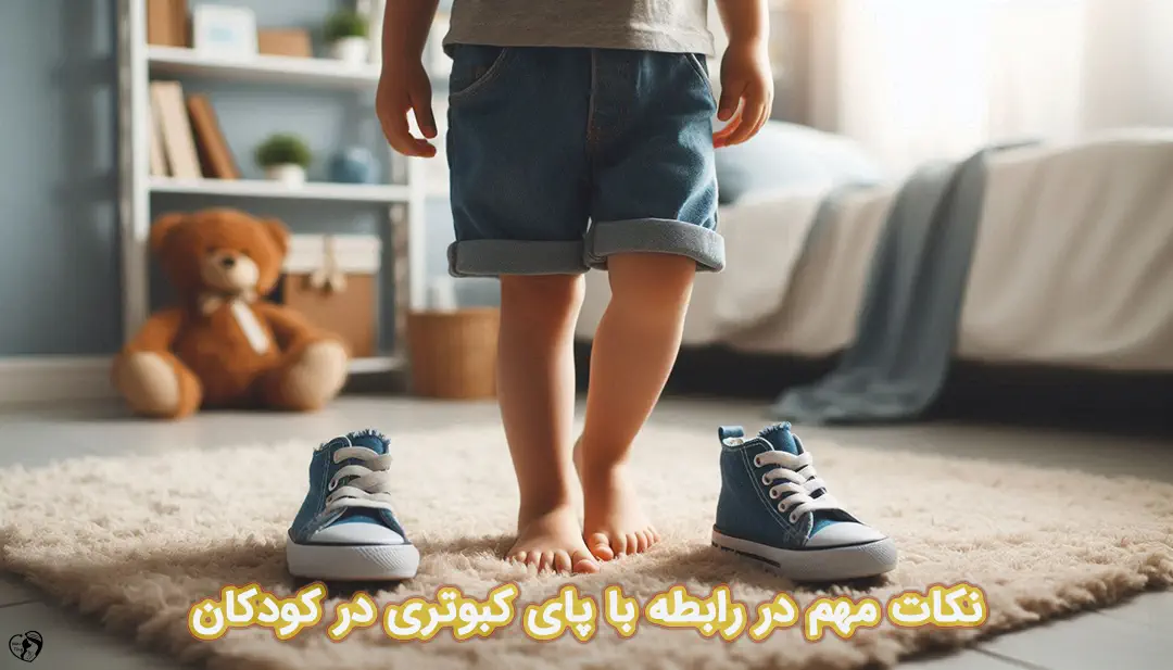 پای کبوتری در کودکان پای کبوتری در کودکان