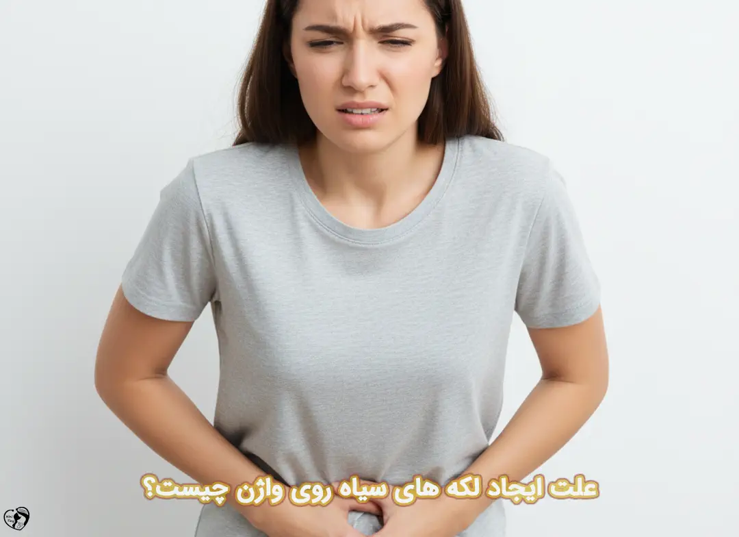 لکه های سیاه روی واژن