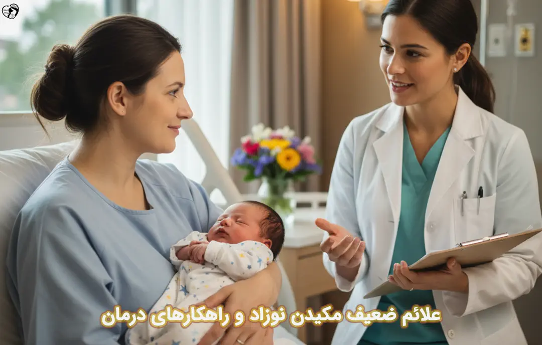 ضعف در مکیدن نوزاد