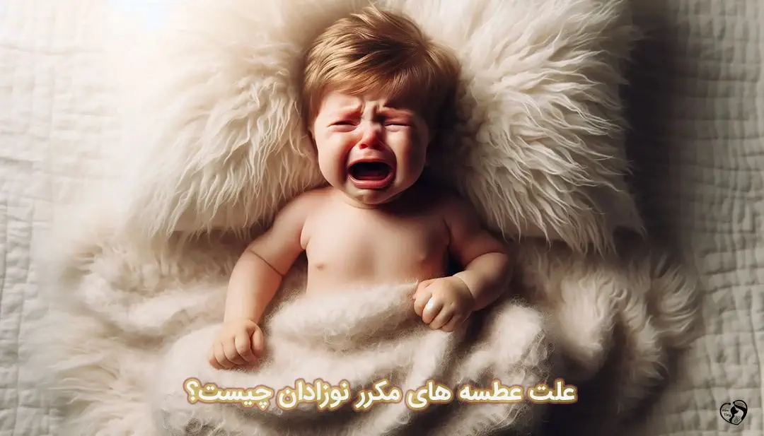 عطسه کردن نوزاد