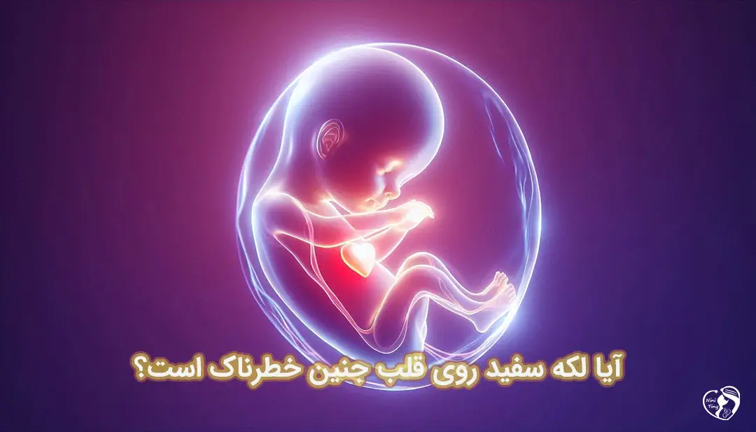 لکه سفید روی قلب جنین