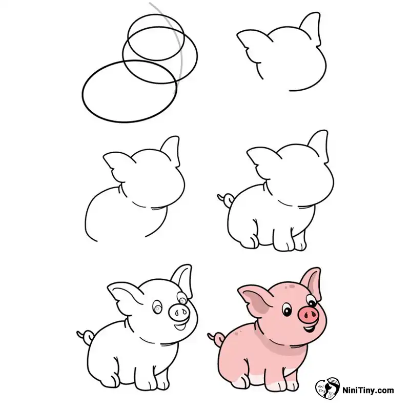 آموزش نقاشی خوک کارتونیی compressed آموزش نقاشی خوک کارتونیی compressed