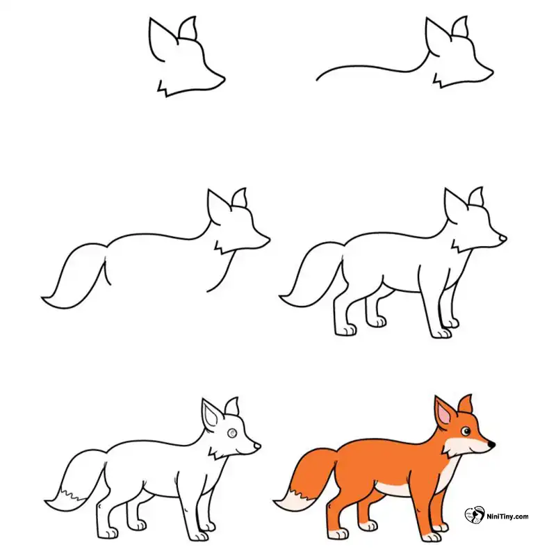 آموزش نقاشی روباه به روشی ساده و بامزهه compressed آموزش نقاشی روباه به روشی ساده و بامزهه compressed