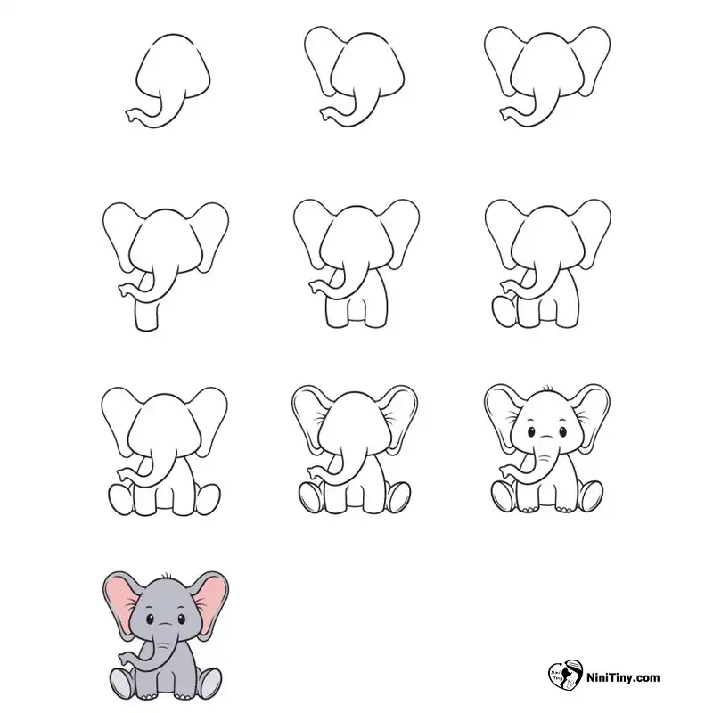 آموزش نقاشی فیل برای کودکانن compressed 1 آموزش نقاشی فیل برای کودکانن compressed 1