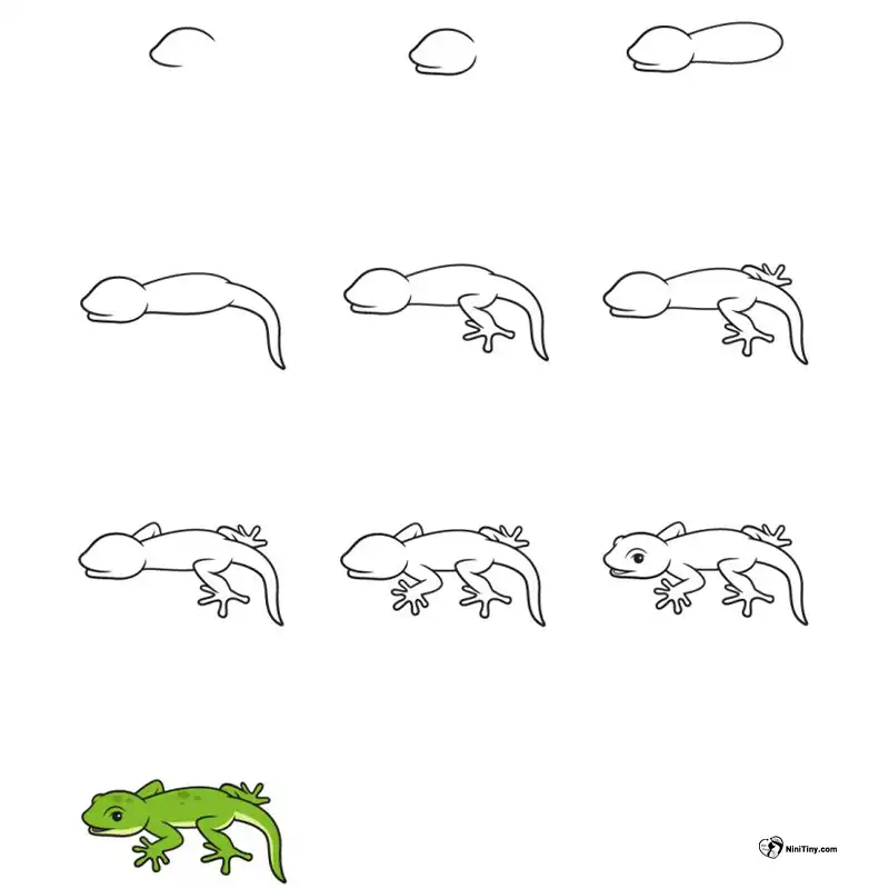 آموزش نقاشی مارمولک بامزهه compressed آموزش نقاشی مارمولک بامزهه compressed