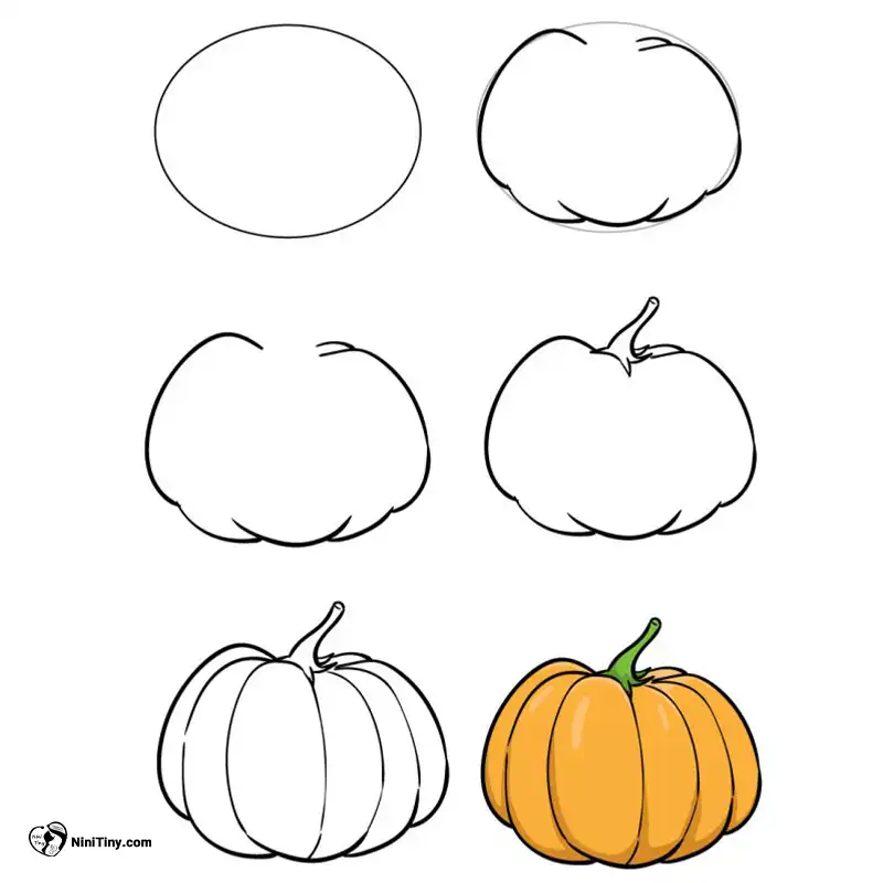 آموزش نقاشی کدو تنبل compressed آموزش نقاشی کدو تنبل compressed