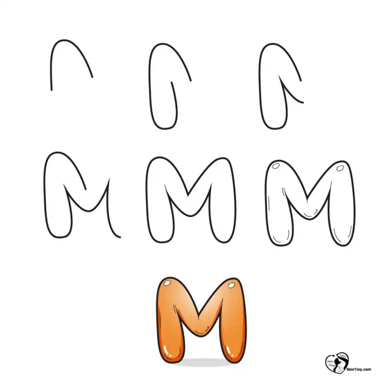 آموزش نقاشی حرف M حبابی ی compressed 1 آموزش نقاشی حرف M حبابی ی compressed 1