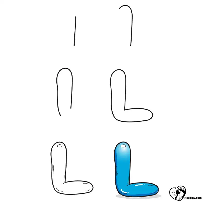 آموزش نقاشی حرف حبابی Lی compressed آموزش نقاشی حرف حبابی Lی compressed