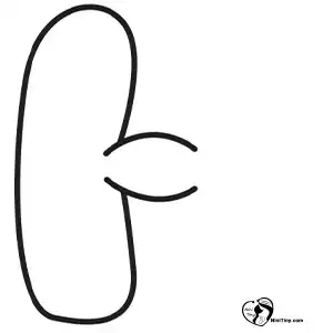 آموزش نقاشی حروف بادکنکی H مرحله سوم compressed آموزش نقاشی حروف بادکنکی H مرحله سوم compressed