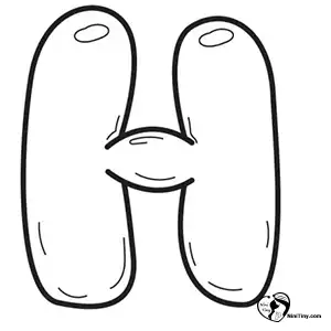 آموزش نقاشی حروف بادکنکی H مرحله پنجم compressed آموزش نقاشی حروف بادکنکی H مرحله پنجم compressed