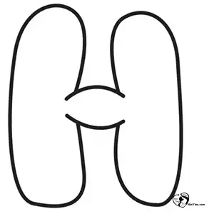 آموزش نقاشی حروف بادکنکی H مرحله چهارم compressed آموزش نقاشی حروف بادکنکی H مرحله چهارم compressed