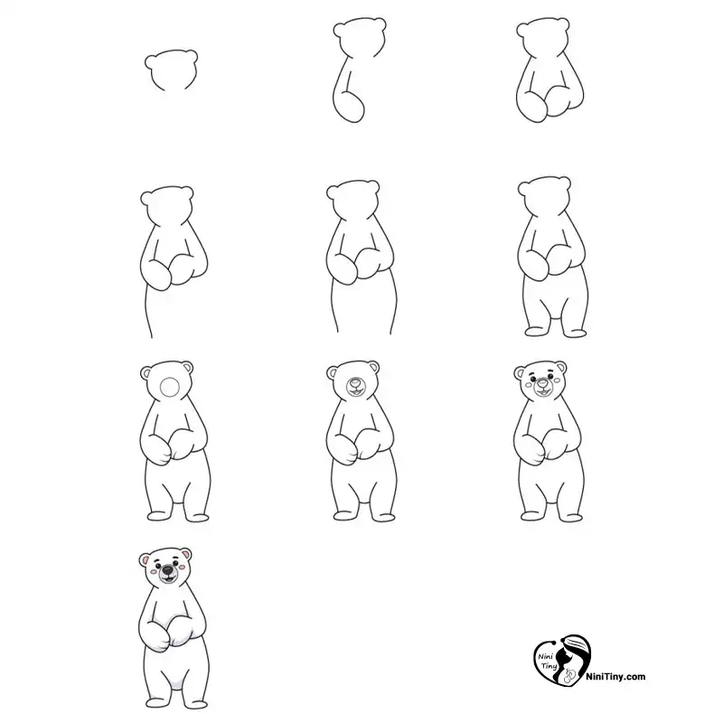 آموزش نقاشی خرس قطبیی compressed آموزش نقاشی خرس قطبیی compressed