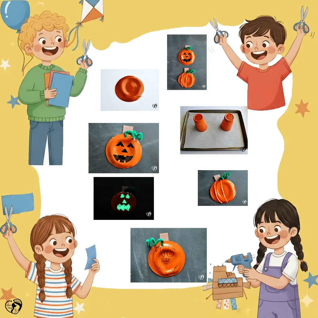 کاردستی 22 کاردستی کدوتنبلهای لیوان پلاستیکی ذوبشده