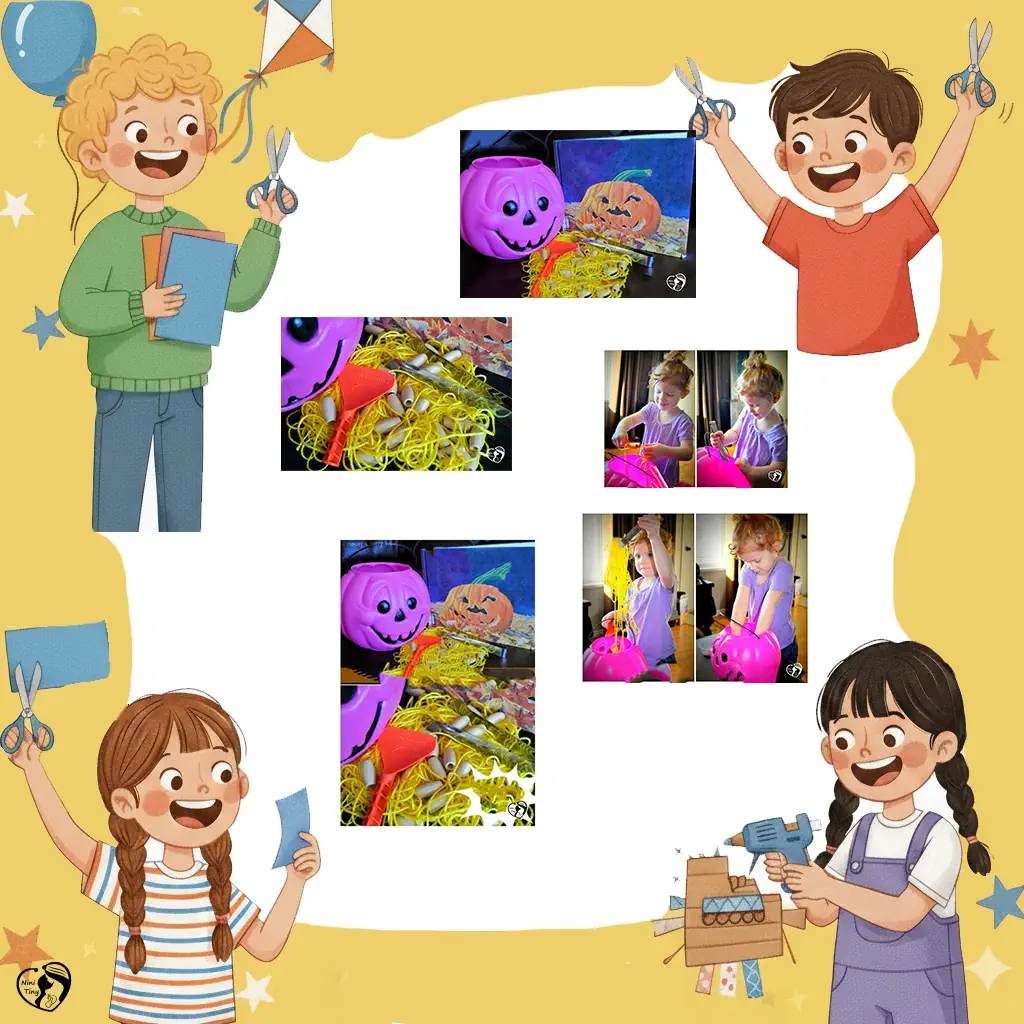 کاردستی 33 کاردستی بازی حسی با مغز کدو تنبل