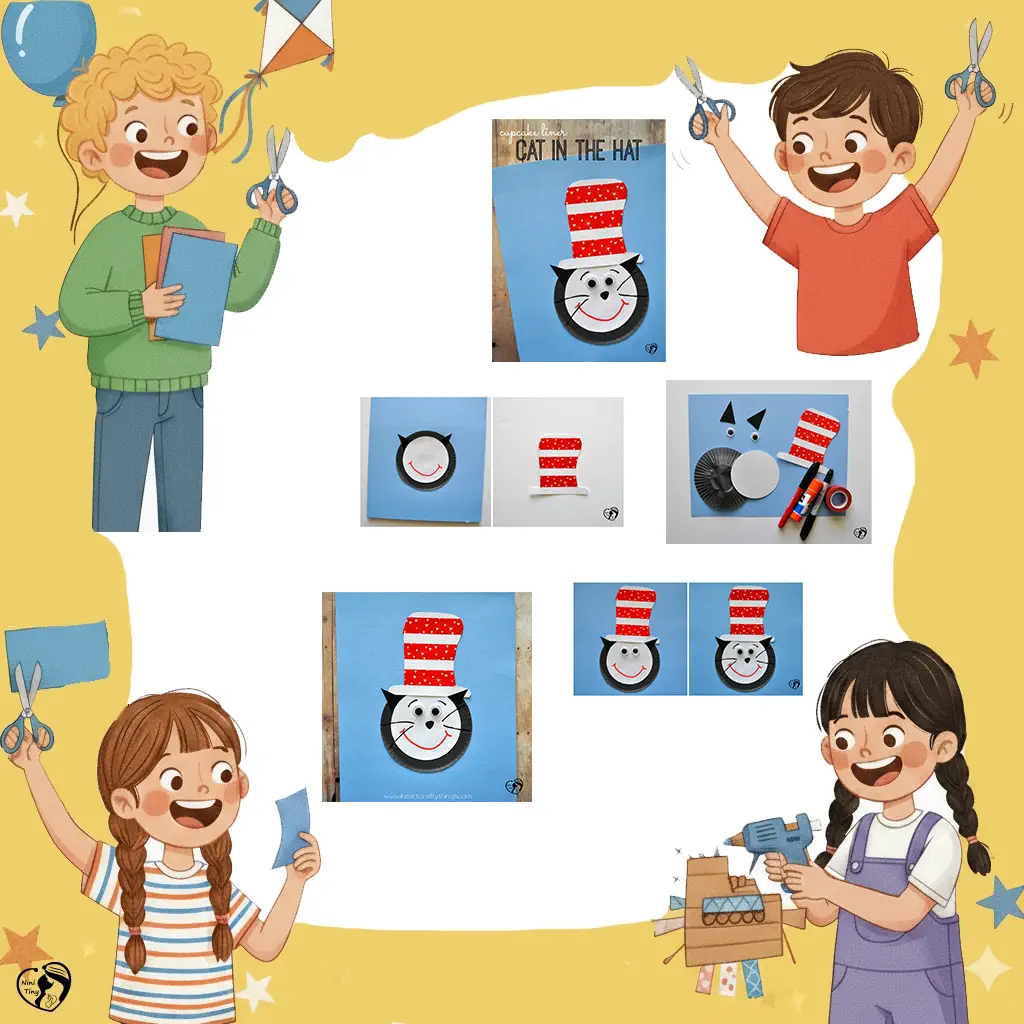 کاردستی گربه کلاه‌به‌سر