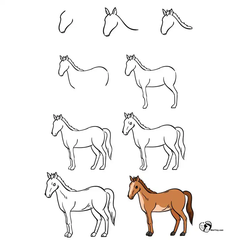 آموزش نقاشی اسب برای کودکانن compressed آموزش نقاشی اسب برای کودکانن compressed