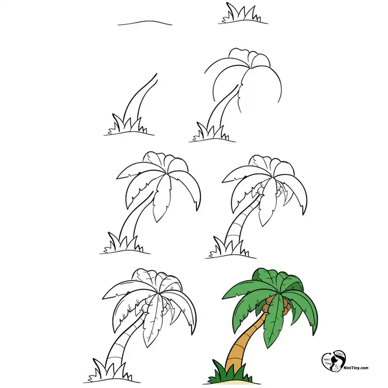 آموزش نقاشی درخت نخل برای کودکانن compressed آموزش نقاشی درخت نخل برای کودکانن compressed