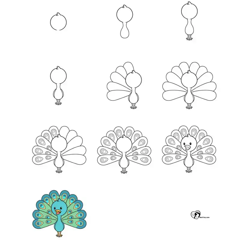 آموزش نقاشی طاووس برای کودکانن compressed 1 آموزش نقاشی طاووس برای کودکانن compressed 1