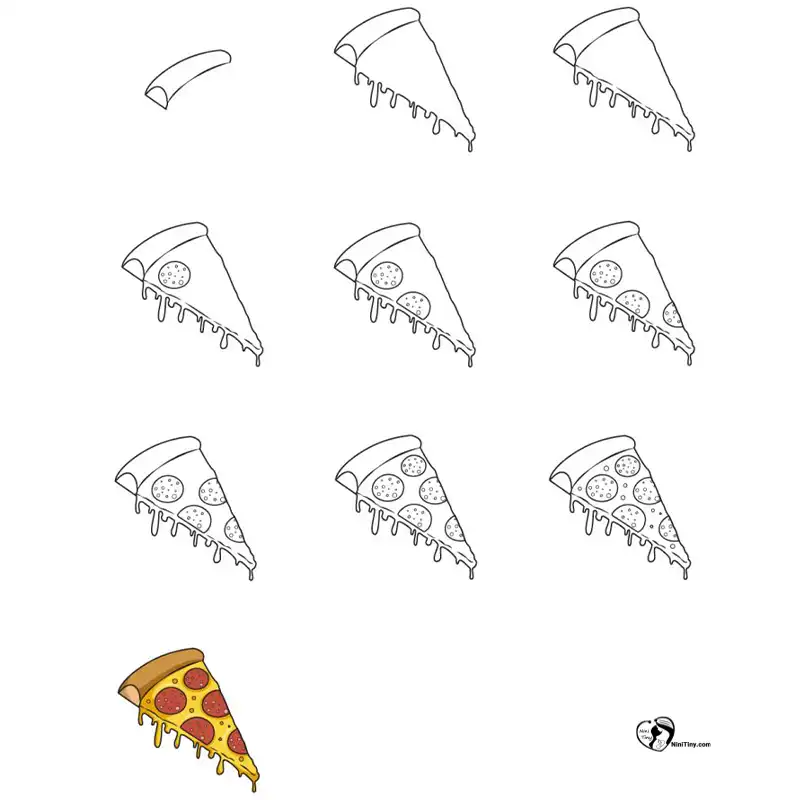 آموزش نقاشی پیتزا برای کودکانن compressed آموزش نقاشی پیتزا برای کودکانن compressed