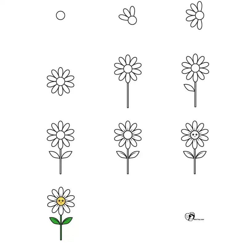 آموزش نقاشی گل بابونه برای کودکانن compressed 1 آموزش نقاشی گل بابونه برای کودکانن compressed 1