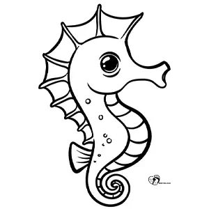 آموزش نقاشی اسب دریایی برای کودکان مرحله ششم آموزش نقاشی اسب دریایی برای کودکان مرحله ششم