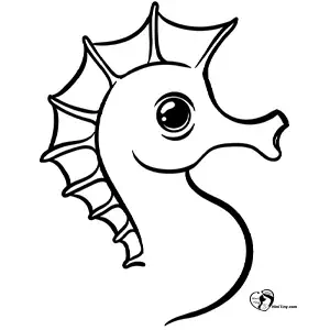 آموزش نقاشی اسب دریایی برای کودکان مرحله چهارم آموزش نقاشی اسب دریایی برای کودکان مرحله چهارم