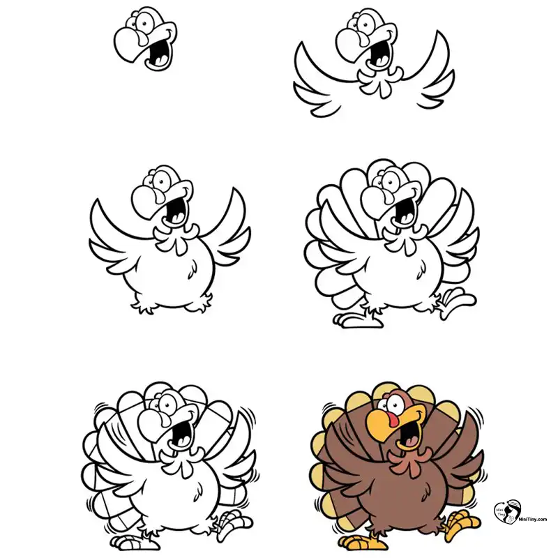 آموزش نقاشی بوقلمون برای کودکانن compressed آموزش نقاشی بوقلمون برای کودکانن compressed