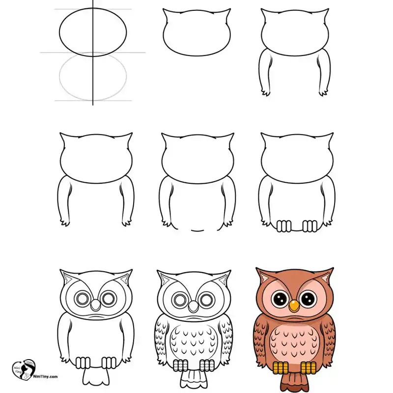 آموزش نقاشی جغد برای کودکان ن compressed آموزش نقاشی جغد برای کودکان ن compressed