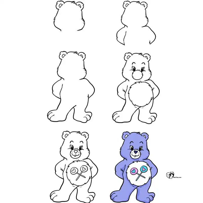 آموزش نقاشی خرس مهربان برای کودکانن compressed آموزش نقاشی خرس مهربان برای کودکانن compressed