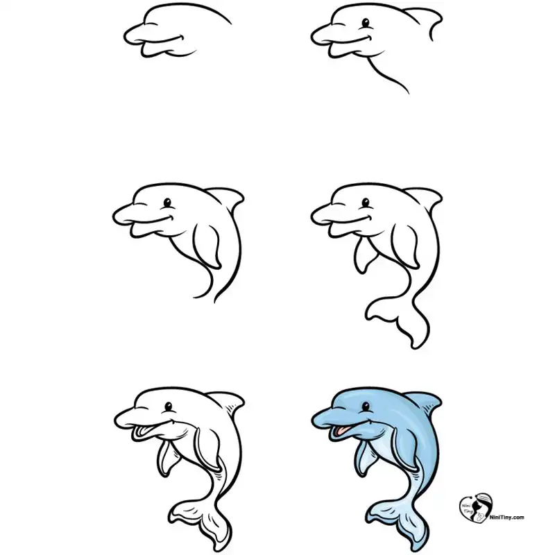 آموزش نقاشی دلفین برای کودکانن compressed آموزش نقاشی دلفین برای کودکانن compressed