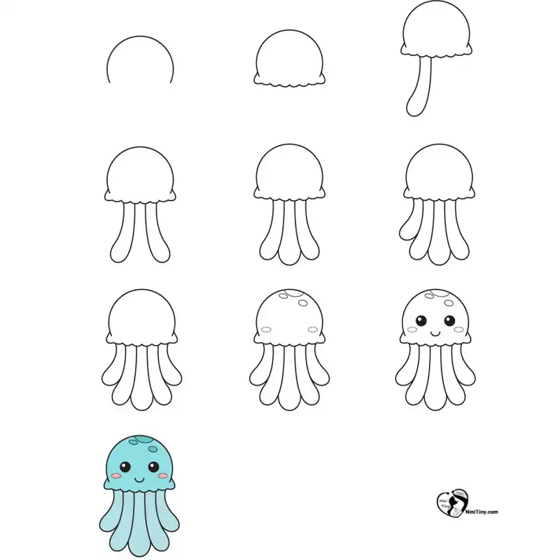 آموزش نقاشی عروس دریایی برای کودکانن compressed آموزش نقاشی عروس دریایی برای کودکانن compressed