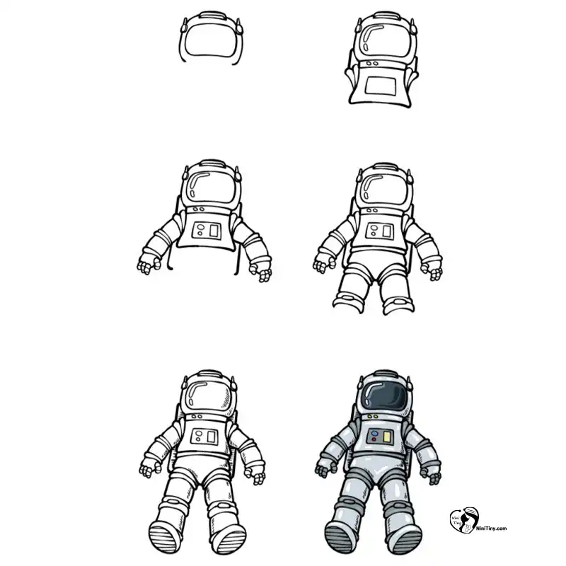 آموزش نقاشی فضانورد برای کودکانن compressed آموزش نقاشی فضانورد برای کودکانن compressed