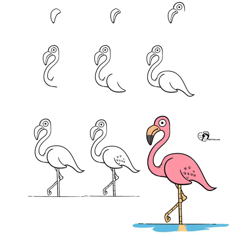 آموزش نقاشی فلامینگو برای کودکان ن compressed آموزش نقاشی فلامینگو برای کودکان ن compressed