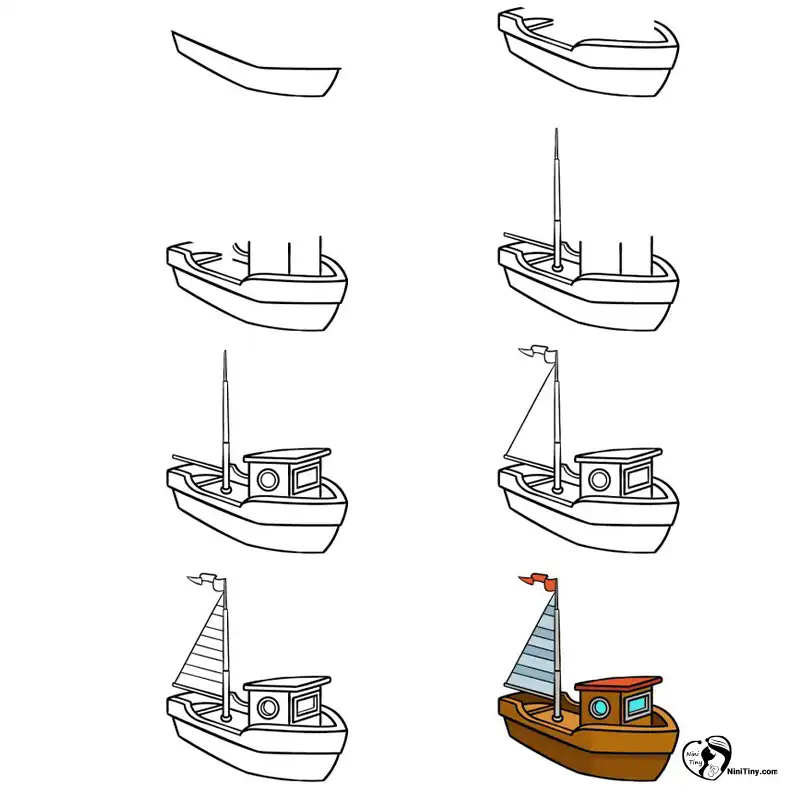 آموزش نقاشی قایق برای کودکانن compressed آموزش نقاشی قایق برای کودکانن compressed