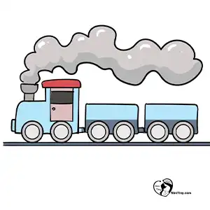 آموزش نقاشی قطار برای کودکان مرحله نهم compressed آموزش نقاشی قطار برای کودکان مرحله نهم compressed