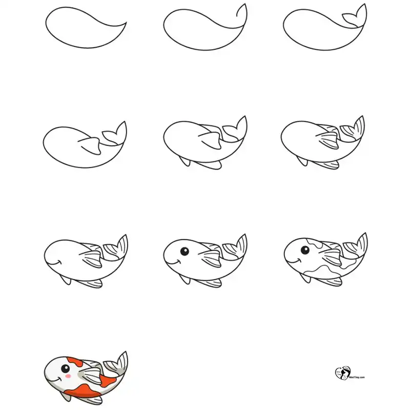 آموزش نقاشی ماهی کوی برای کودکانن compressed آموزش نقاشی ماهی کوی برای کودکانن compressed